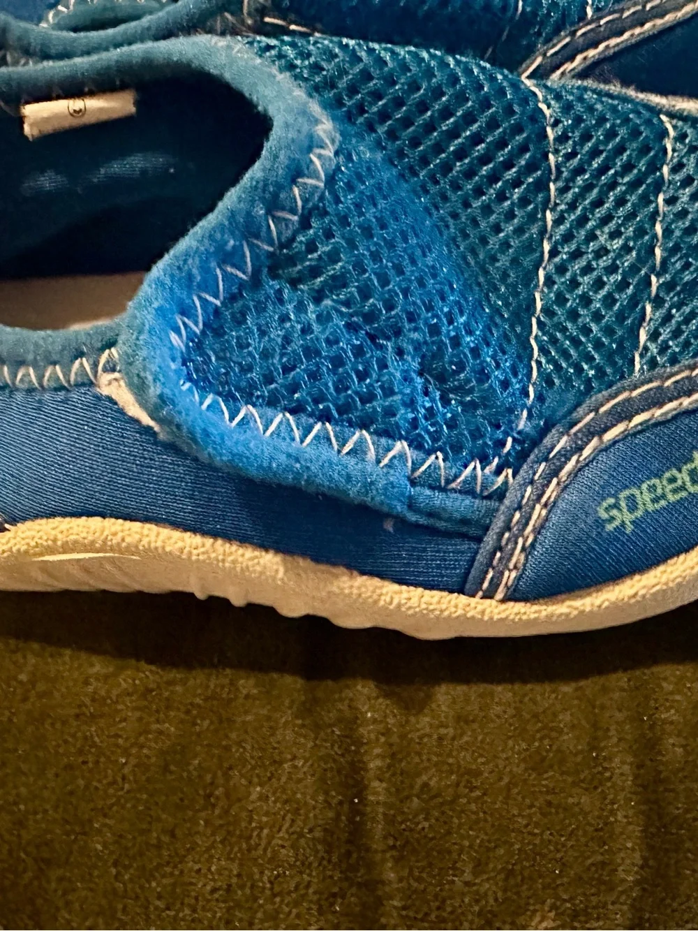 Speedo Kids Blue Slip-On / Velcro closure, Mesh Water Shoes